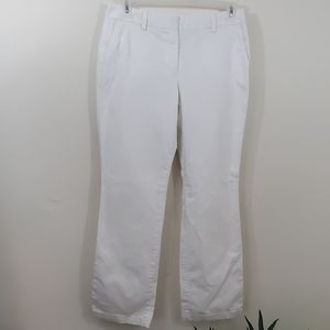 Lands End white trouser Leg pants